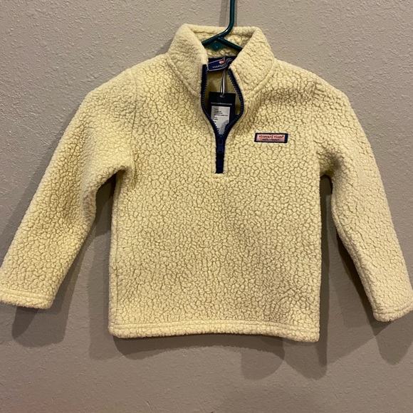 Vineyard Vines Boys Pullover Sherpa Sweater NWT - Picture 1 of 3